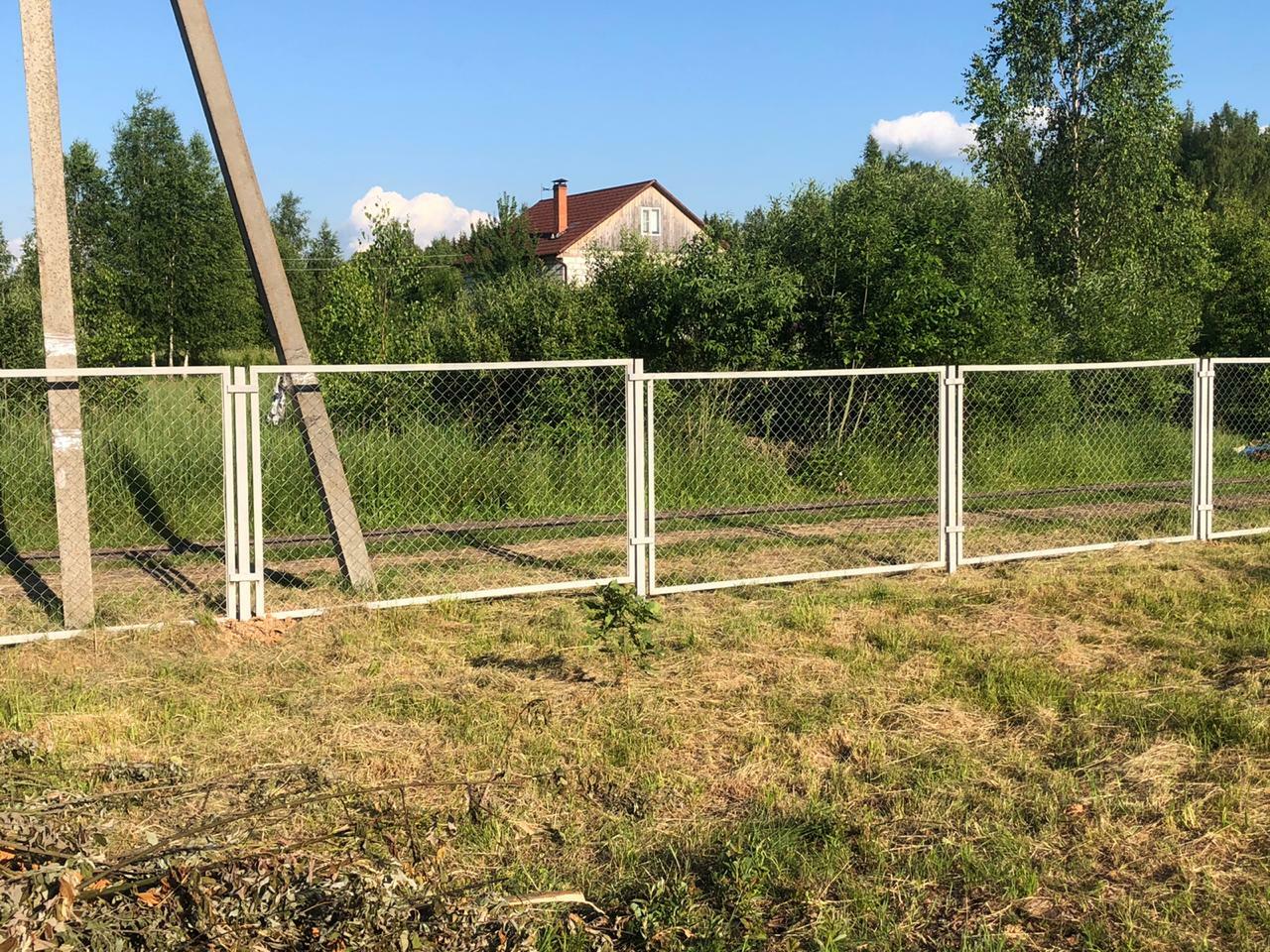 Заборы из сетки рабицы